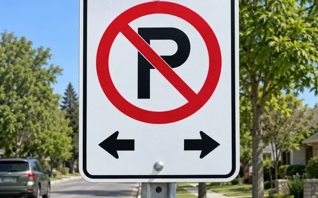 No parking sign